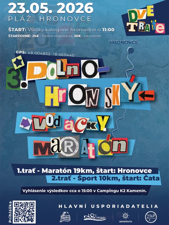 Dolnohronský vodácky maratón - Kamenín